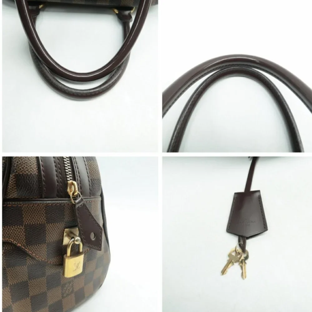 100% Authentic Louis Vuitton Duomo Damier Ebene Canvas Hand Bag - Picture 9 of 12